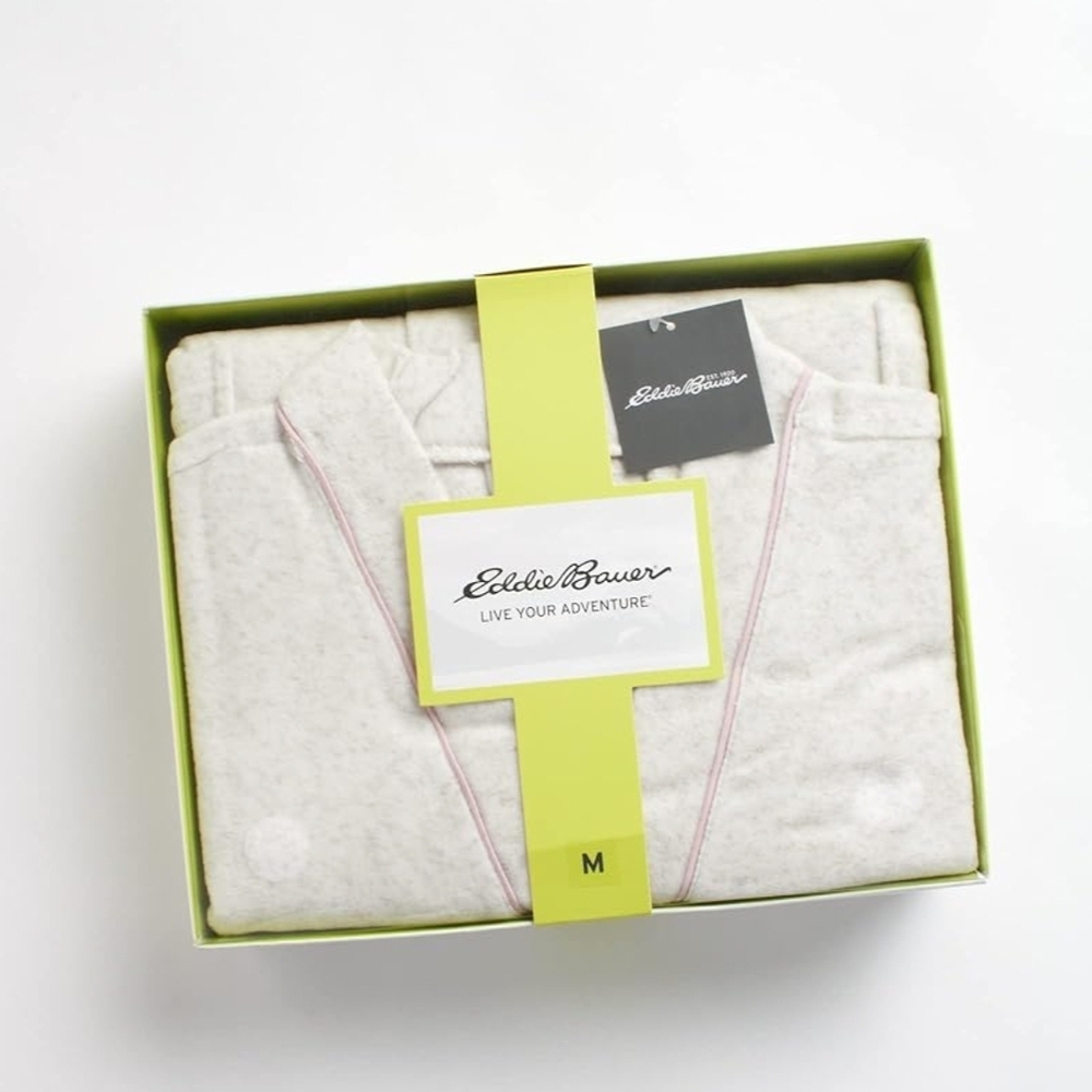 Eddie Bauer Women’s Pajama Set 3 Piece Sleepwear Set - Bathrobe, T-Shirt,Pant/ M